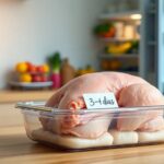 ¿Cuánto dura una pechuga de pollo en la nevera?