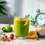 Batido de proteínas antes o después